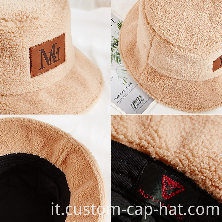 plush bucket hat